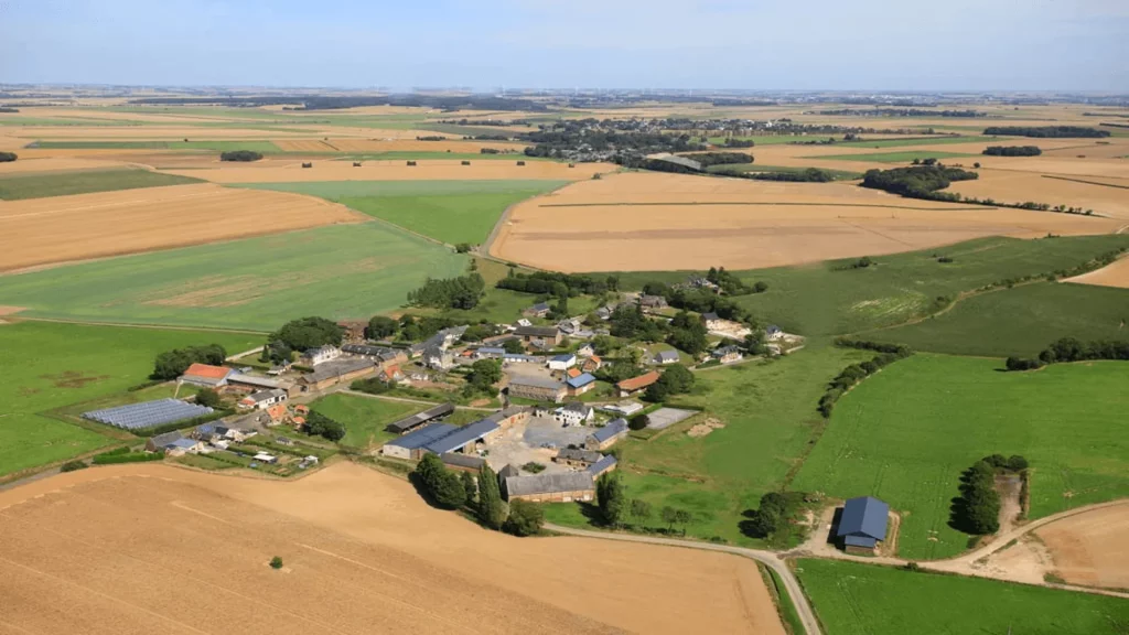 Commune de Germaine (vue aérienne)