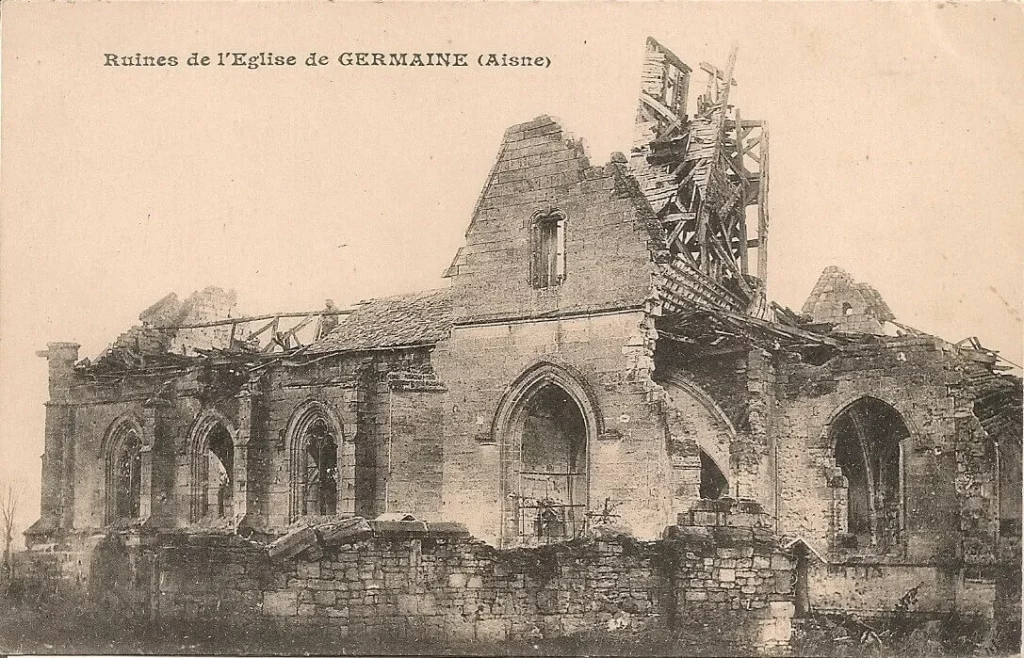 Église de GERMAINE détruite